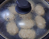 蓮根と榎の鶏団子and蓮根乗せ焼き作り方12写真
