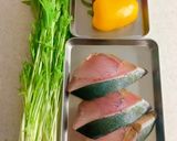 鰤と彩り野菜の重ね蒸し作り方1写真