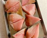 鰤と彩り野菜の重ね蒸し作り方2写真