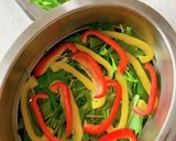 鰤と彩り野菜の重ね蒸し作り方4写真