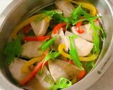 鰤と彩り野菜の重ね蒸し作り方8写真
