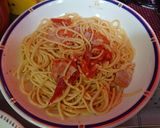 ベーコンとトマトのスパゲティ作り方6写真