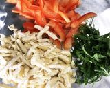 薄揚げ・パプリカのシソ入り酢の物作り方1写真
