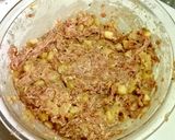 リンゴ de ハンバーグ作り方5写真