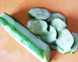 チーズ入りキュウリとちくわのわさびマヨ作り方1写真