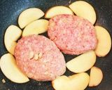 リンゴ de ハンバーグ作り方7写真