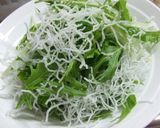 水菜と揚げ春雨のシャキサクサラダ✰作り方4写真