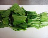 小松菜の塩炒め作り方1写真