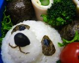 キャラ弁♪ガチャガチャケースでパンダ♪作り方5写真