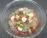 乾燥こんにゃくパスタアボカドトマトチーズ作り方10写真
