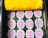 お弁当に！なるとの卵焼き作り方4写真