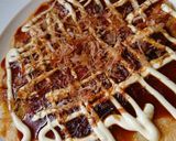 残り物のたこ焼き粉と材料でお好み焼き♪作り方4写真