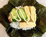 唐揚げ おにぎらず作り方4写真