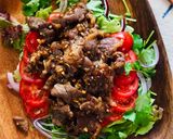 たまらん止まらん！アジアン風ビーフ焼き肉作り方4写真