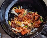 カルビ炒めのせレトルトカレー作り方2写真