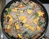 糖質☆乾燥こんにゃくパスタで焼きビーフン作り方16写真