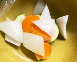 塩鯖と夏野菜フレッシュトマトレンジ煮作り方10写真