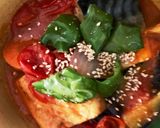 塩鯖と夏野菜フレッシュトマトレンジ煮作り方19写真