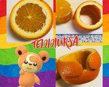 オレンジでヒメグマ♡フルーツカッティング作り方4写真