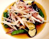 旬の薬味でオトナの夏野菜揚げ浸し！作り方9写真