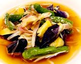 旬の薬味でオトナの夏野菜揚げ浸し！作り方10写真