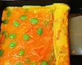 鮮やか！人参と枝豆の玉子焼き☆　作り方6写真