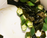 とろろ昆布とわかめおくらの酢の物サラダ作り方7写真
