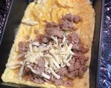 余り物活用！餃子のタネでチーズ卵焼き☆作り方2写真