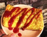 余り物活用！餃子のタネでチーズ卵焼き☆作り方4写真