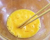 水玉かわいい♪くるくるオムライス作り方1写真