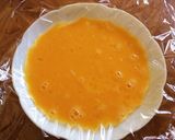 水玉かわいい♪くるくるオムライス作り方2写真
