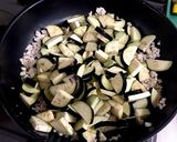 茄子と鶏ひき肉のボロネーゼ風パスタ作り方3写真