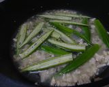 オクラ鶏そぼろあん作り方3写真