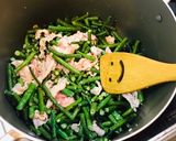 ☆十六ささげと豚肉の炒め煮作り方3写真