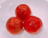 暑い夏の朝ごはんに、トマト丸ごと麦茶漬け作り方4写真