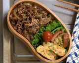 毎日お弁当♪牛丼弁当作り方4写真
