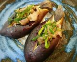 ナス蒸し焼き♥️センター切込み旨味肉詰め作り方8写真