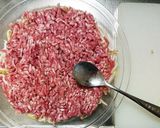 豚ひき肉ともやしのレンチン中華風バーグ作り方2写真