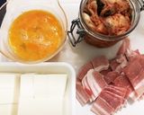 キムチと豆腐のスープ作り方1写真