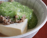 朝昼夕♪豆腐のそぼろ＆とろとろオクラかけ作り方1写真
