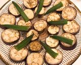 あつひやで☆なすとおくらの肉味噌乗せ作り方2写真