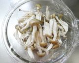 レンジ1分半！しめじ青ねぎごまぽん酢和え作り方2写真