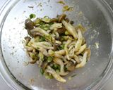 レンジ1分半！しめじ青ねぎごまぽん酢和え作り方3写真