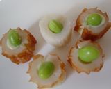 ちくわの　とろ～りチーズ枝豆トッピング～作り方3写真