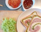 レトルトカレーで♪カレーハムカツ サンド作り方1写真