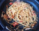 トマトと大葉の簡単パスタ作り方6写真