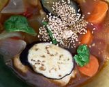 レンジなすと鶏胸肉重ねトマトマヨ黒酢あん作り方33写真