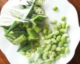 お弁当にも❤オクラと枝豆のマヨポン和え作り方3写真