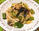 豚肉ピーマン茄子でソーメンチャンプルー♪作り方8写真