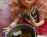 リカちゃんサイズ♡野球シリꕤ雑煮(関西)作り方3写真
